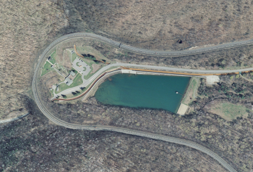 It’s a lovely drive around Horseshoe Curve near Mount Aloysius College in Cresson, PA. 